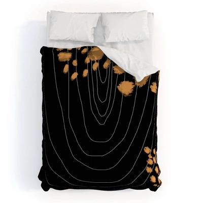 Aleeya Jones Polyester Comforter & Sham Set Black/Gold - Deny Designs 6 Aleeya Jones Polyester Comforter & Sham Set Black/Gold - Deny Designs - Image 4