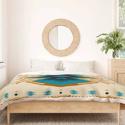 Holli Zollinger Colorado Painted Duvet Cover Set Beige/Blue - Deny Designs 4 Holli Zollinger Colorado Painted Duvet Cover Set Beige/Blue - Deny Designs - Image 2