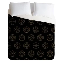 Black Florent Bodart Geo Circles Golden Duvet Cover - Deny Designs -Deny Designs Shop GUEST 0c88912f e617 4dc4 b23b f57a827f19b1