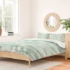 Abstract Jacqueline Maldonado Duvet Cover Set Sage - Deny Designs