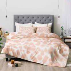 Jacqueline Maldonado Dye Drops Flamingo Comforter Set Pink - Deny Designs