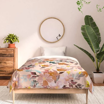 Ninola Design Summer Moroccan Floral 100% Cotton Comforter Set - Deny Designs 4 Ninola Design Summer Moroccan Floral 100% Cotton Comforter Set - Deny Designs - Image 2