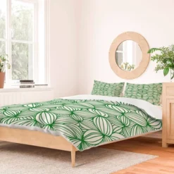 Nadia M Lopez The Grass Is Greener Duvet Set - Deny Designs