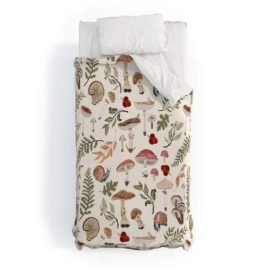 Deny Design Marta Barragtan Camarasa Mushroom Seasonal Duvet Cover Set 5 Deny Design Marta Barragtan Camarasa Mushroom Seasonal Duvet Cover Set - Image 3