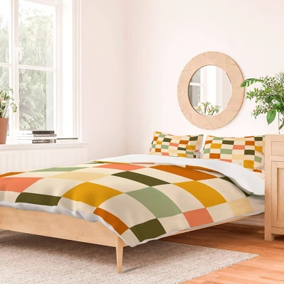 Deny Designs Lane And Lucia Vintage Checkerboard Pattern Duvet Cover Set Cream 3 Deny Designs Lane And Lucia Vintage Checkerboard Pattern Duvet Cover Set Cream