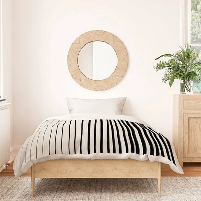 Alisa Galitsyna Vertical Lines Duvet Set Black - Deny Designs 4 Alisa Galitsyna Vertical Lines Duvet Set Black - Deny Designs - Image 2