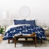King Heather Dutton Dashing Through The Snow Deer Navy Duvet Cover Set Blue - Deny Designs -Deny Designs Shop GUEST 3f53502b 5fee 429c 995a c2eb01c8662b