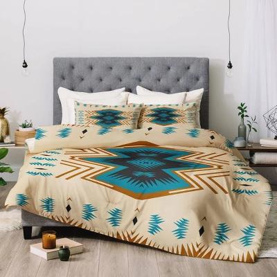Holli Zollinger Colorado Painted Comforter Set Beige/Blue - Deny Designs 5 Holli Zollinger Colorado Painted Comforter Set Beige/Blue - Deny Designs - Image 3