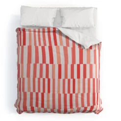 Deny Designs Fimbis Living Coral Stripes Comforter Set White -Deny Designs Shop GUEST 4f188498 c20d 4587 905b cd4bb18aae95