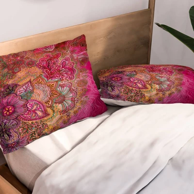 Stephanie Corfee Flourish Berry Lightweight Pillowcase Standard Pink - Deny Designs 3 Stephanie Corfee Flourish Berry Lightweight Pillowcase Standard Pink - Deny Designs