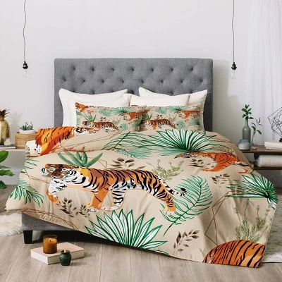 83 Oranges Tropical And Tigers Comforter Set - Deny Designs 3 83 Oranges Tropical And Tigers Comforter Set - Deny Designs