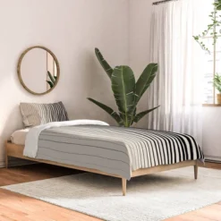 Vertical Lines Cotton Comforter & Sham Set - Deny Designs