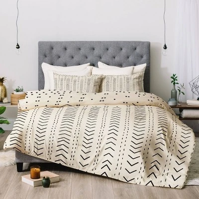 Iveta Abolina Mud Cloth Inspo VIII Comforter Set Cream - Deny Designs 5 Iveta Abolina Mud Cloth Inspo VIII Comforter Set Cream - Deny Designs - Image 3