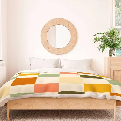 Deny Designs Lane And Lucia Vintage Checkerboard Pattern Duvet Cover Set Cream 4 Deny Designs Lane And Lucia Vintage Checkerboard Pattern Duvet Cover Set Cream - Image 2