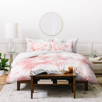 Amy Sia Tie Dye 3 Pink Duvet Set - Deny Designs 5 Amy Sia Tie Dye 3 Pink Duvet Set - Deny Designs - Image 3