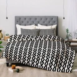 Allyson Johnson Bohemian Arrows Comforter Set Black - Deny Designs