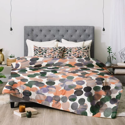 Amy Sia Gracie Spot Comforter Set Orange - Deny Designs 3 Amy Sia Gracie Spot Comforter Set Orange - Deny Designs