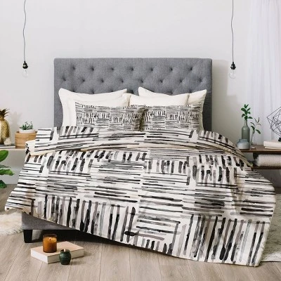 Ninola Design Hand Painted Mineral Stripes Cotton Comforter Set - Deny Designs 5 Ninola Design Hand Painted Mineral Stripes Cotton Comforter Set - Deny Designs - Image 3