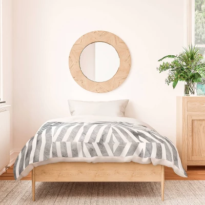 Optical Theme Emanuela Carratoni Duvet Cover Set Black/White - Deny Designs 4 Optical Theme Emanuela Carratoni Duvet Cover Set Black/White - Deny Designs - Image 2