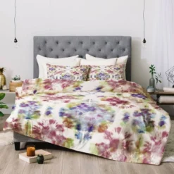Schatzi Brown Bexeley Tie Dye Rainbow Comforter Set - Deny Designs