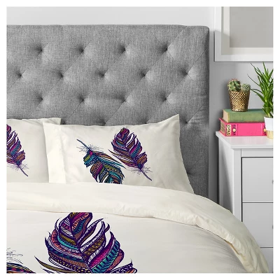 Stephanie Corfee Festival Feathers Pillow Sham Standard Purple - Deny Designs 3 Stephanie Corfee Festival Feathers Pillow Sham Standard Purple - Deny Designs
