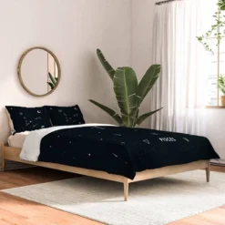 Cuss Yeah Designs Pisces Star Constellation Comforter Set - Deny Designs