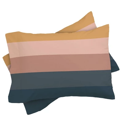 Colour Poems Minimal Retro Stripes Comforter Set - Deny Designs 4 Colour Poems Minimal Retro Stripes Comforter Set - Deny Designs - Image 2