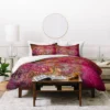 Stephanie Corfee Flourish Berry Lightweight Duvet Cover Queen Pink - Deny Designs