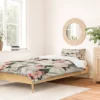 Floral Iveta Abolina Carmella Crème Duvet Cover Set Green - Deny Designs -Deny Designs Shop GUEST b781ab58 4561 42be ae25 41e4e30f7227