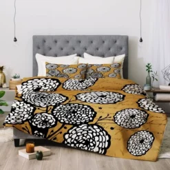 Deny Designs Julia Da Rocha Flowery Letter Comforter Set