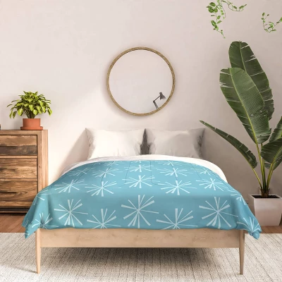 Deny Designs CraftBelly Snowflake Ice Comforter Set Blue 4 Deny Designs CraftBelly Snowflake Ice Comforter Set Blue - Image 2