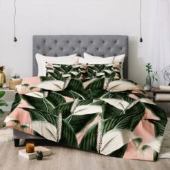 Marta Barragan Camarasa Sweet Floral Comforter & Sham Set Green - Deny Designs