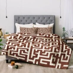 Maze In Brandywine Cotton Comforter & Sham Set - Deny Designs -Deny Designs Shop GUEST c3cffe2d 19d4 413a 9f5f 1896e8043134