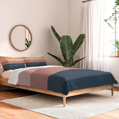 Colour Poems Minimal Retro Stripes Comforter Set - Deny Designs 3 Colour Poems Minimal Retro Stripes Comforter Set - Deny Designs