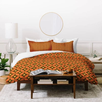 Deny Designs Caroline Okun Pumpkin Spice Duvet Cover Set 3 Deny Designs Caroline Okun Pumpkin Spice Duvet Cover Set