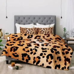 Deny Designs Shop 10 Amy Sia Animal Leopard Brown Comforter Set