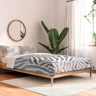 Optical Theme Emanuela Carratoni Comforter Set Black/White - Deny Designs 3 Optical Theme Emanuela Carratoni Comforter Set Black/White - Deny Designs