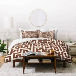 Maze In Brandywine Cotton Duvet & Sham Set - Deny Designs -Deny Designs Shop GUEST e4bd83b8 e4a4 480a acb9 fb08eda17c74
