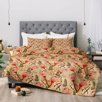 Holli Zollinger Madamoiselle Temple Butterfly Comforter Set - Deny Designs 3 Holli Zollinger Madamoiselle Temple Butterfly Comforter Set - Deny Designs