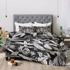 Marta Barragan Camarasa Jungle BW Comforter Set - Deny Designs