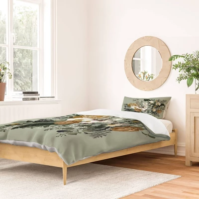 Iveta Abolina Paloma Midday 100% Cotton Duvet Set - Deny Designs 3 Iveta Abolina Paloma Midday 100% Cotton Duvet Set - Deny Designs