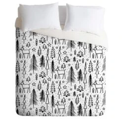 Heather Dutton Winter Wonderland White Duvet Cover Set Black/White - Deny Designs -Deny Designs Shop GUEST fc091ce4 facc 446f b01c 14d2bab7c6a6